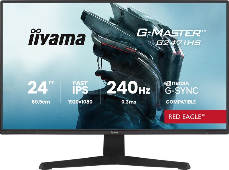 iiyama G-Master/G2471HS-B1/23,8''/IPS/FHD/240Hz/0,3ms/Čierna/3R
