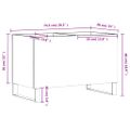 vidaXL Skrinka na platne sivá sonoma 74,5x38x48 cm kompozitné drevo
