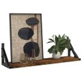 vidaXL Nástenné police 2 ks dymový dub 60x15x15,5 cm