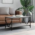 vidaXL Konferenčný stolík sivý sonoma 90x50x45cm kompozitné drevo