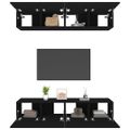 vidaXL TV skrinky 4 ks čierne 80x30x30 cm spracované drevo