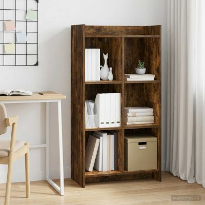 vidaXL Knižnica Dymový dub 59 x 30 x 111 cm Kompozitné drevo