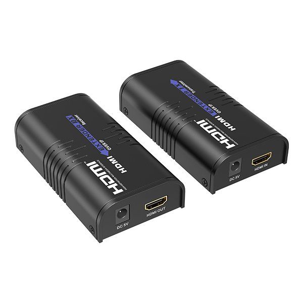 XtendLan HDMI přenos po LAN, vysílač a přijímač, UDP/Multicast, 100Mbps@1080p HDMI extender vysílac, 1080P@60Hz, ipcolor STREAM, RJ45, CAT5e/6, až 120 m, HDMI 1.3, HDCP 1.4, IGMP, DC 5V/1A