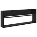 vidaXL Regál na časopisy s poličkou 2 ks Čierny dub 80 x 12 x 30 cm