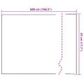 vidaXL Samolepiaca okenná fólia Frosted šedá 45 x 500 cm PVC