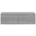 vidaXL Nástenné TV skrinky 4 ks sivý dub sonoma 100x30x30 cm