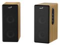 GENIUS repro SP-HF1220BT/ 2.0/ 45W/ Bluetooth/ dřevěné/ barva dřevo borovice Reproduktory, 2.0, 45W, 3,5mm jack, Bluetooth, drevené, regulace basu a výšek, sluchátkový výstup, hnedo-cerné