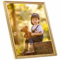 vidaXL Fotorámiky na stenu, koláž 3 ks, zlaté 40x40 cm, MDF
