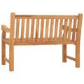 vidaXL Záhradná lavička s vankúšom 120 cm teakový masív