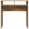 vidaXL Konzolový stolík dymový dub 78x30x80 cm spracované drevo
