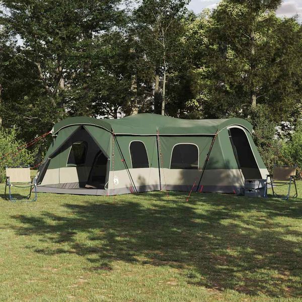 vidaXL Stan pre 16 osôb so strechou Zelená 680 x 510 x 210 cm