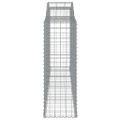 vidaXL Oblúkové gabionové koše 3 ks 300x50x140/160 cm pozink. železo
