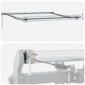 vidaXL Automaticky zaťahovacia markíza s LED burgundská 450x300 cm
