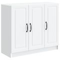 vidaXL Servírovacia skriňa Biela 89 x 34,5 x 77 cm Kompozitné drevo