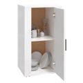 vidaXL Komoda vysoký lesk biela 40x33x70 cm spracované drevo