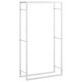 vidaXL Stojan na krbové drevo 80x28x154 cm nehrdzavejúca oceľ