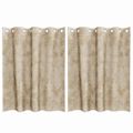 vidaXL Sametové závesy 2 ks Krémová 140 x 140 cm Zamat