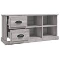 vidaXL TV skrinka sivý dub sonoma 102x35,5x47,5 cm kompozitné drevo