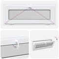 vidaXL Podkrovné okno RISOR 100 x 40 cm PVC a sklo