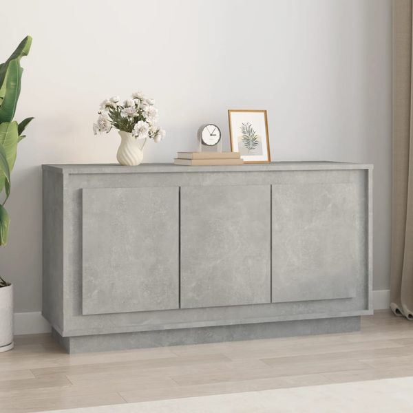 vidaXL Komoda betónovo sivá 102x35x55 cm spracované drevo