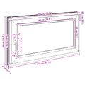 vidaXL Otočné a sklopné okno do suterénu RISOR 110 x 50 cm PVC a sklo