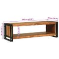vidaXL Konferenčný stolík Hnedá 120 x 50 x 38 cm Pevné akáciové drevo