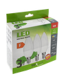 LED žiarovka Trixline 6W C35 E14 neutrálna biela 3 PACK