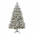 vidaXL Umelý Sklápací Vianočný Stromček 300 LED Zelená a biela 300 cm