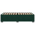 vidaXL Posteľ bez matraca tmavozelený 80x200 cm zamat