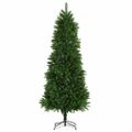 vidaXL Vianočný stromček s 300 LED-i so stojanom Zelená 240 cm PE