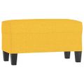 vidaXL Lavička bledožltá 70x35x41 cm látka