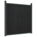 vidaXL Plotový panel sivý 1564x186 cm WPC