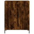 vidaXL Vysoká skrinka dymový dub 69,5x34x180 cm spracované drevo