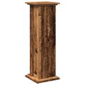 vidaXL Stojan na monitor s policou staré drevo 31x30x90 cm komp. drevo
