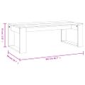 vidaXL Konferenčný stolík lesklý biely 102x50x35 cm kompozitné drevo