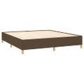 vidaXL Posteľný rám s boxspringom tmavohnedá 180x200 cm látka