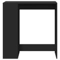vidaXL Barový stôl s policami čierny 101x40x103,5 cm kompozitné drevo