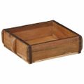 vidaXL Podnos 2 ks Hnedá 29 x 31 x 10 cm Masívne obnovené drevo