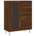vidaXL Vysoká skrinka hnedý dub 69,5x34x180 cm spracované drevo