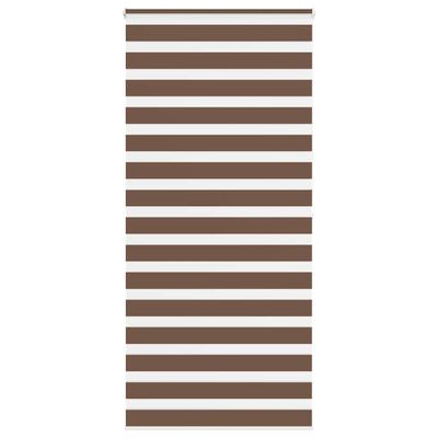 vidaXL Zebra roleta hnedá 105x200 cm šírka látky 100,9 cm polyester