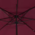 vidaXL Záhradný slnečník Bordeaux červená 295 x 295 x 245 cm