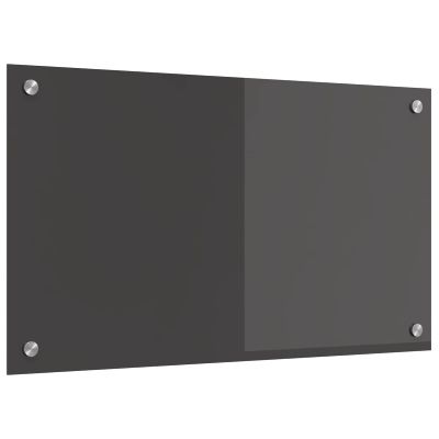 vidaXL Kuchynský obklad Tmavo šedá 70 x 40 cm tvrdené sklo