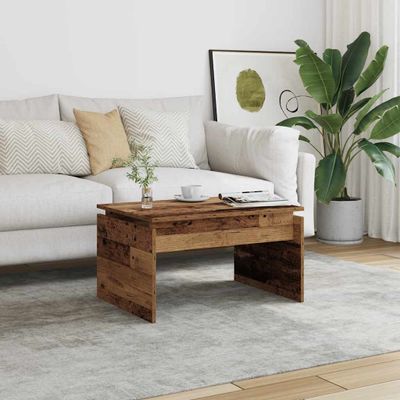 vidaXL konferenčný stolík Old Wood 68x50x38 cm Konštrukčné drevo