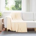 vidaXL Prikrývky na hodenie 6 ks Krémová 170 x 130 cm 1.86 kg Flís
