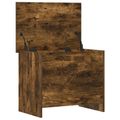 vidaXL Úložná truhlica Dymový dub 60 x 40 x 50 cm Kompozitné drevo