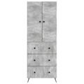vidaXL Sada skríň 2 ks 66 x 34,5 x 90 cm Kompozitné drevo
