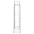 vidaXL Oblúkový gabionový kôš 100x30x120/140cm pozinkované železo