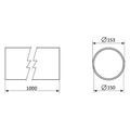 Potrubie VENTS 3010 - 1m/150mm PVC, vzduchotechnické