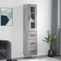 vidaXL Vysoká skrinka dub sonoma 34,5x34x180 cm spracované drevo