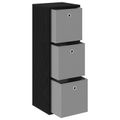 vidaXL Servírovacia skriňa so zásuvkou Čierny dub 35 x 32 x 99,5 cm